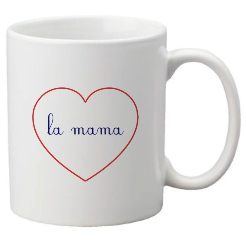Mug tasse céramique imprimé citation humour illustration citation La mama
