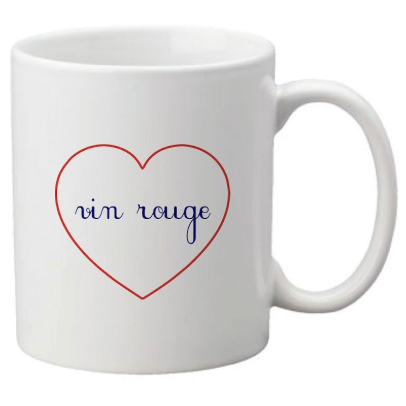 Mug tasse céramique imprimé citation humour illustration citation Vin rouge
