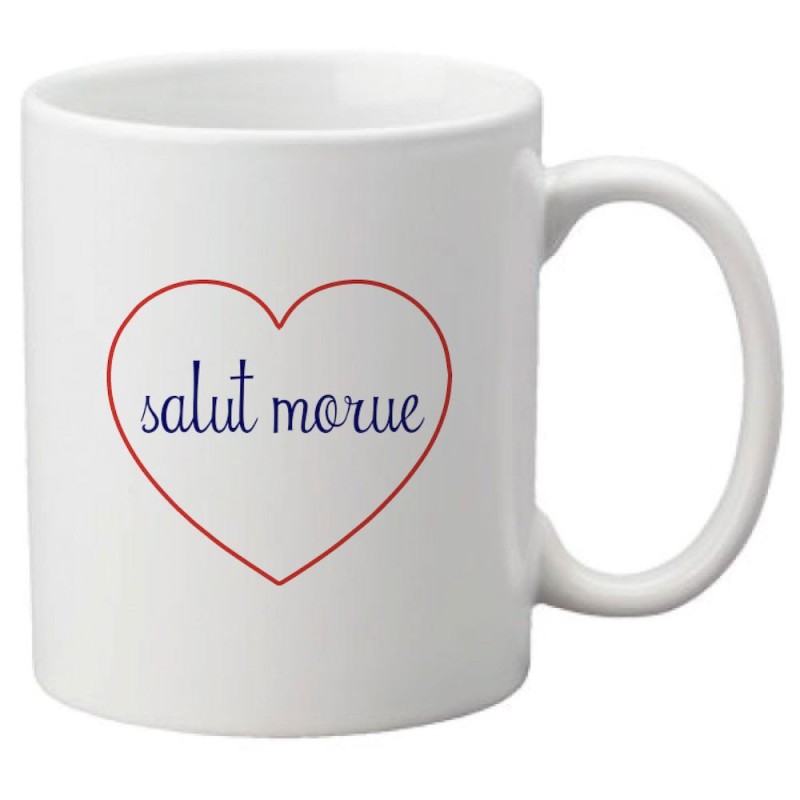 Mug tasse céramique imprimé citation humour illustration citation Salut morue