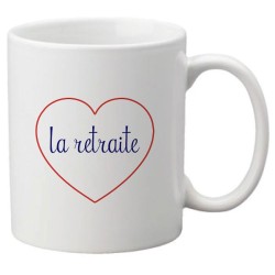 Mug tasse céramique imprimé citation humour illustration citation La retraite