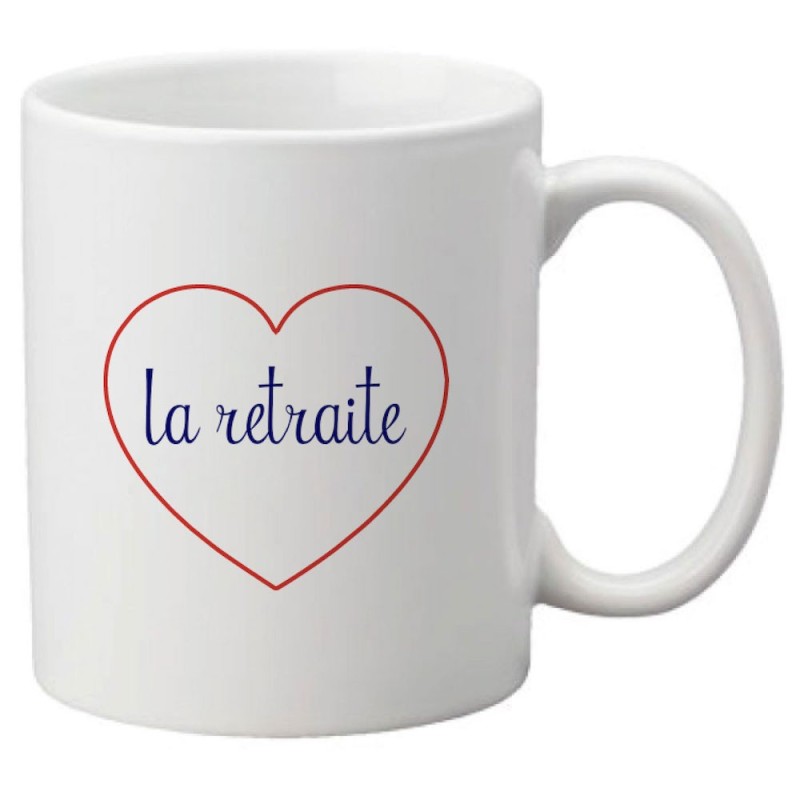 Mug tasse céramique imprimé citation humour illustration citation La retraite