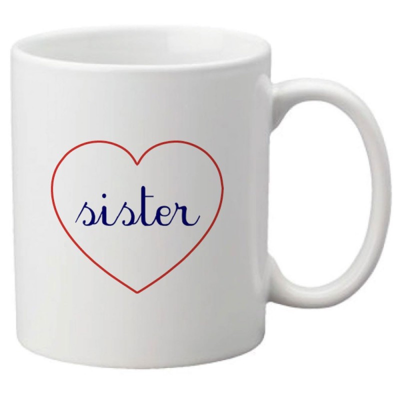 Mug tasse céramique imprimé citation humour illustration citation Sister