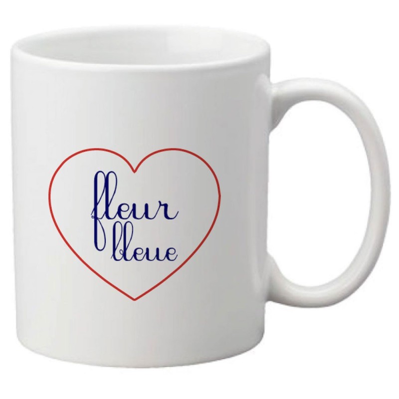 Mug tasse céramique imprimé citation humour illustration citation Fleur bleue