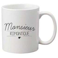 Mug tasse céramique imprimé citation humour illustration citation Monsieur romantique