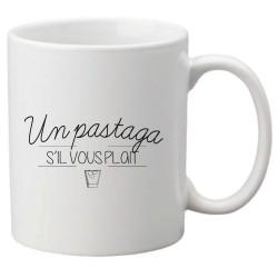 Mug tasse céramique imprimé citation humour illustration citation Un pastaga s'il vous plait