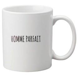 Mug tasse céramique imprimé citation humour illustration Homme parfait