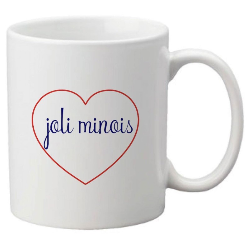 Mug tasse céramique imprimé citation humour illustration coeur Joli minois