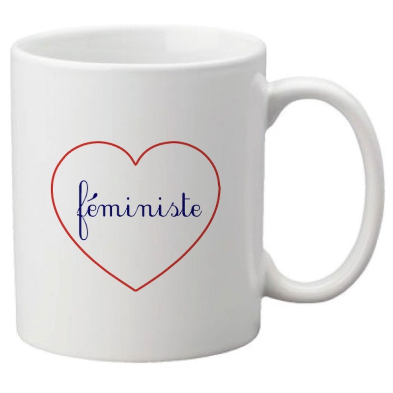 Mug tasse céramique imprimé citation humour illustration coeur Féministe