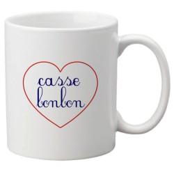 Mug tasse céramique imprimé citation humour illustration humour coeur Casse bonbon