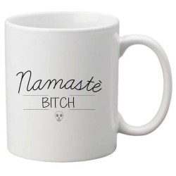 Mug tasse céramique imprimé citation Humour Namaste bitch