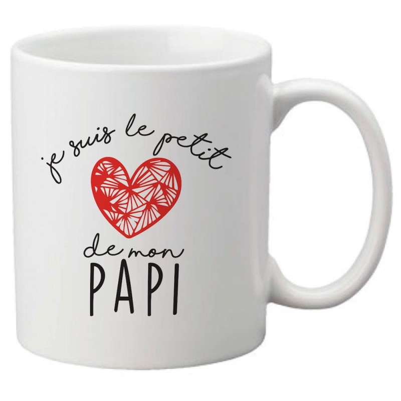 Mug tasse céramique imprimé citation Humour Je suis le petit de mon papi