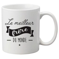 Mug tasse céramique imprimé citation Humour Le meilleur frère du monde