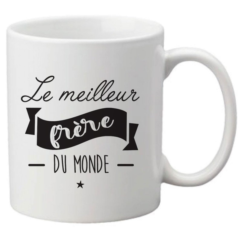Mug tasse céramique imprimé citation Humour Le meilleur frère du monde