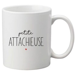 Mug tasse céramique imprimé citation Humour Petite attachieuse