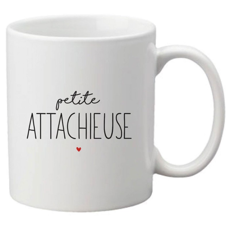 Mug tasse céramique imprimé citation Humour Petite attachieuse