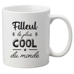 Mug tasse céramique imprimé citation Humour Filleul le plus cool du monde