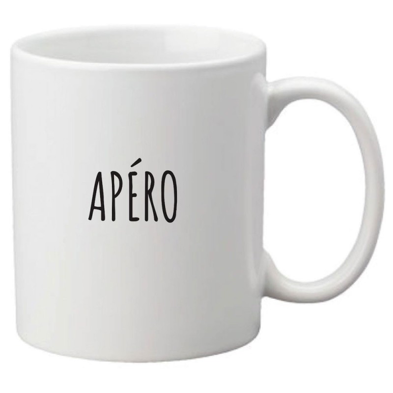 Mug tasse céramique imprimé citation Humour Apéro