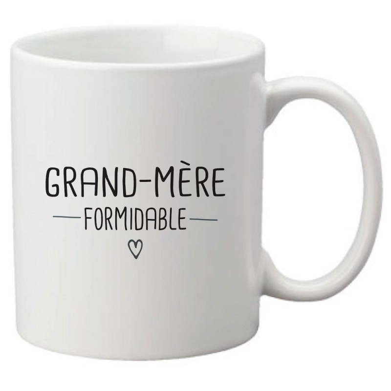 Mug tasse céramique imprimé citation Humour Grand mère formidable