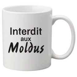 Mug tasse céramique imprimé citation Humour Interdit aux moldus
