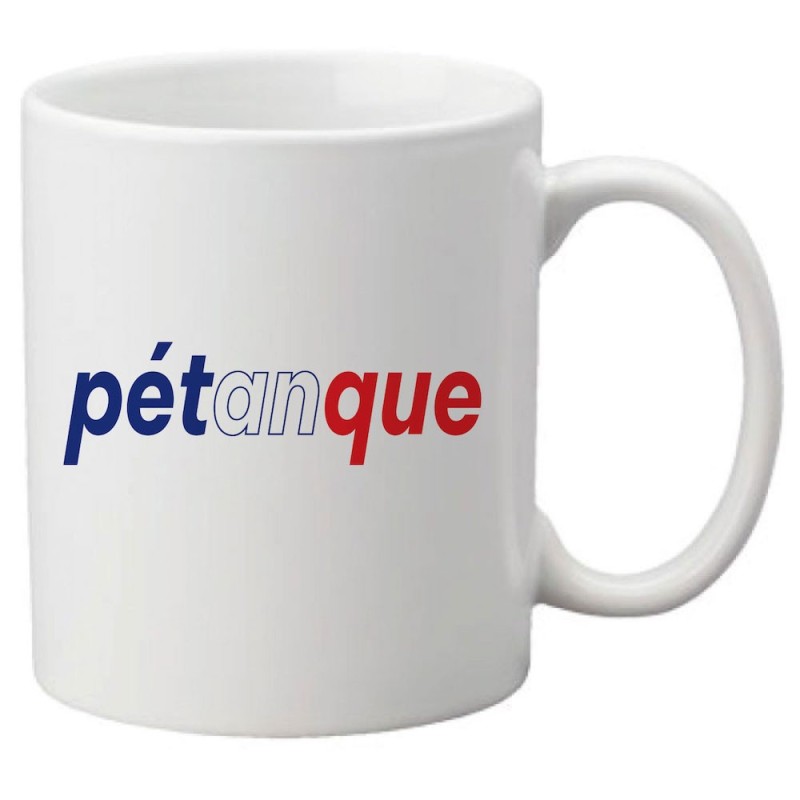 Mug tasse céramique imprimé citation Humour Pétanque france