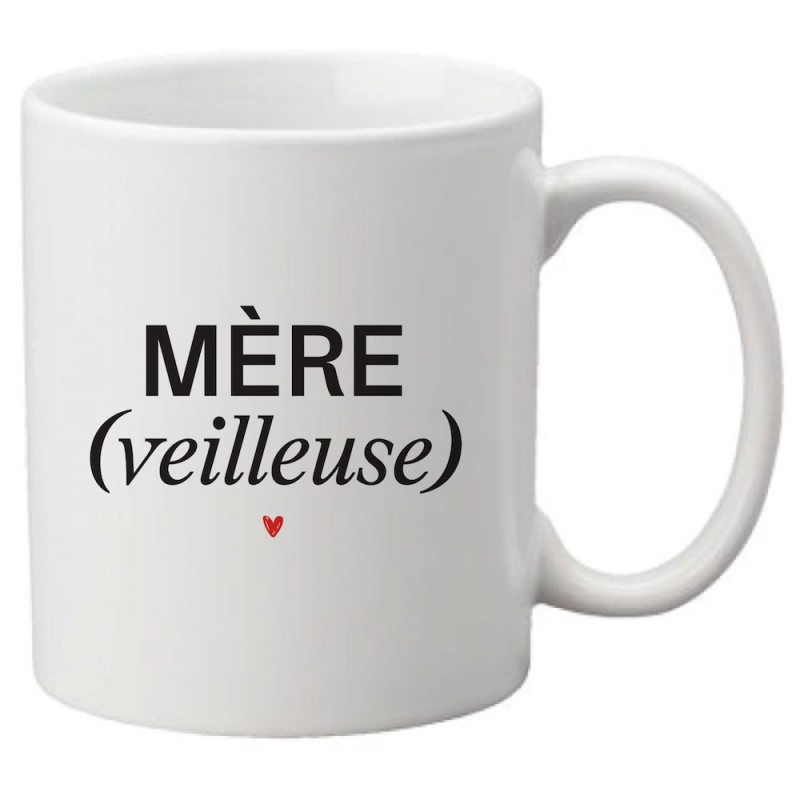 Mug tasse céramique imprimé citation Humour Fête des mères Mèreveilleuse