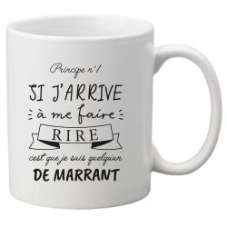 Mug tasse céramique imprimé citation Humour Si j'arrive a me faire rire c'est que je suis quelqu'un de marrant