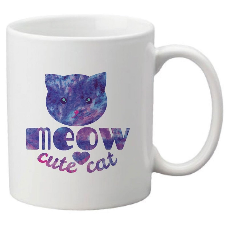 Mug tasse céramique imprimé illustration Chat cute