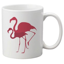 Mug tasse céramique imprimé illustration flamant rose