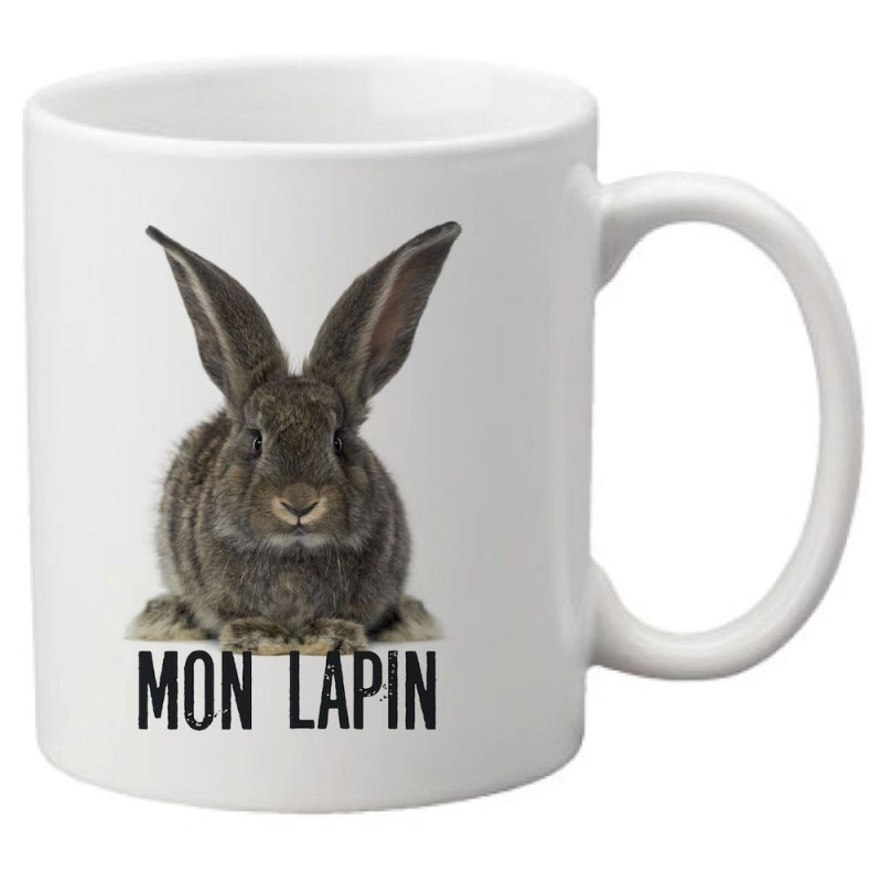 Mug tasse céramique imprimé illustration Citation humour Mon lapin