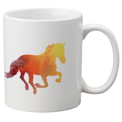 Mug tasse céramique imprimé illustration Cheval