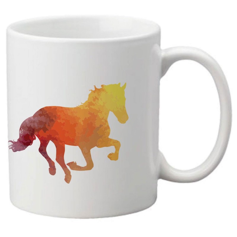 Mug tasse céramique imprimé illustration Cheval