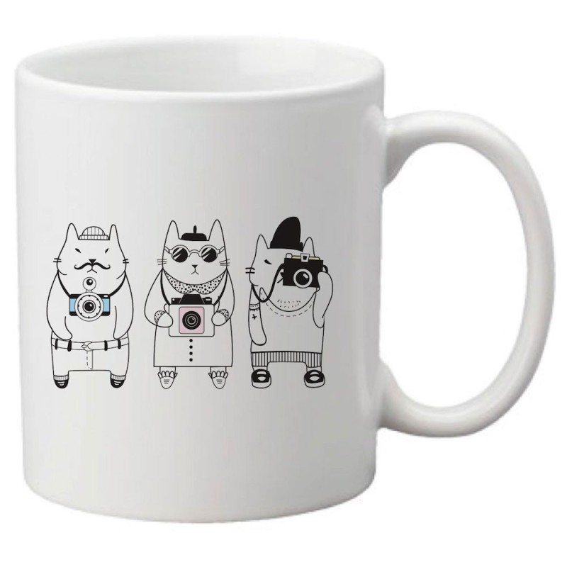 Mug tasse céramique imprimé illustration Chat