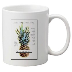 Mug tasse céramique imprimé illustration Ananas