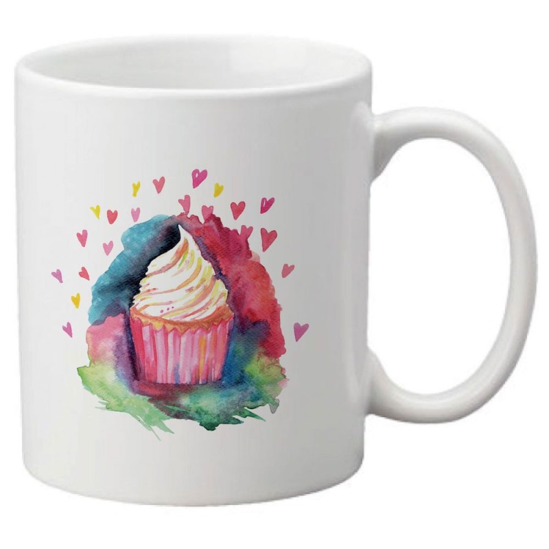 Mug tasse céramique imprimé illustration Cupcake
