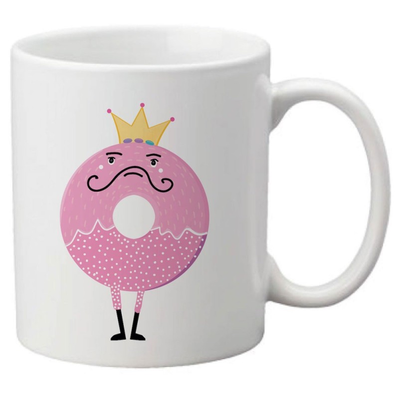 Mug tasse céramique imprimé illustration donut kawaii