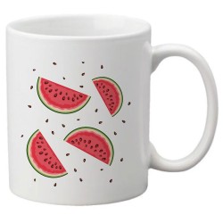 Mug tasse céramique imprimé illustration Pasteque