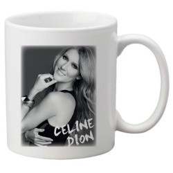 Mug tasse céramique imprimé illustration Celine dion