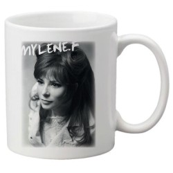 Mug tasse céramique imprimé illustration Mylene farmer