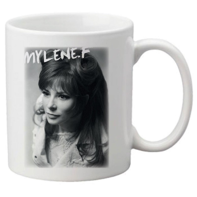 Mug tasse céramique imprimé illustration Mylene farmer