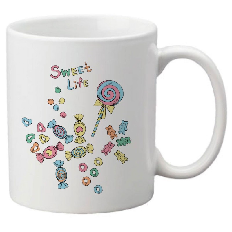 Mug tasse céramique imprimé illustration Bonbon