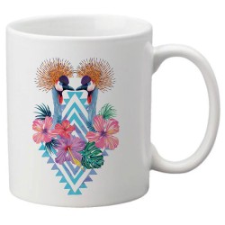 Mug tasse céramique imprimé illustration Oiseau design