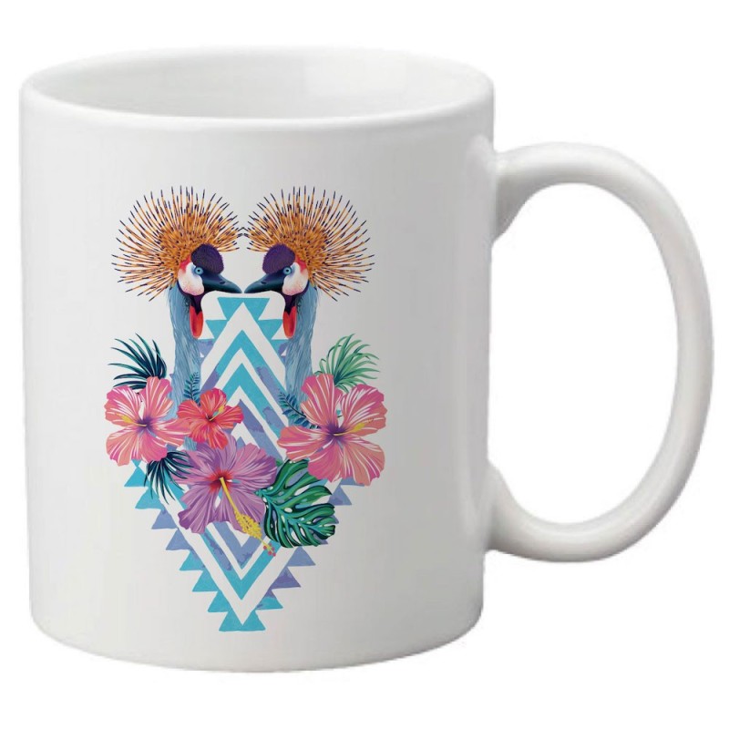 Mug tasse céramique imprimé illustration Oiseau design