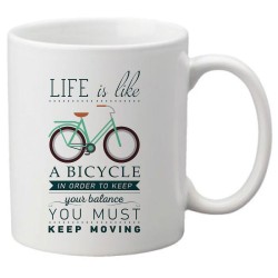 Mug tasse céramique imprimé illustration Vélo cycliste