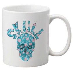 Mug tasse céramique imprimé illustration Tête de mort