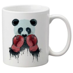Mug tasse céramique imprimé illustration citation illustration Panda boxe