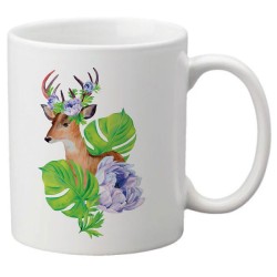 Mug tasse céramique imprimé illustration citation illustration Biche boheme