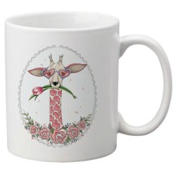 Mug tasse céramique imprimé illustration citation illustration Girafe