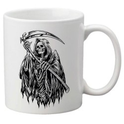 Mug tasse céramique imprimé illustration citation illustration Tete de mort skull