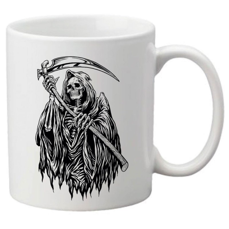 Mug tasse céramique imprimé illustration citation illustration Tete de mort skull