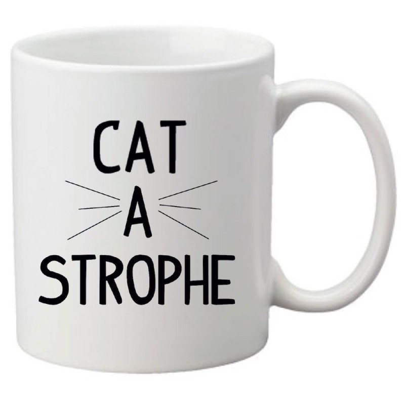 Mug tasse céramique imprimé illustration citation chat Cat a stophe